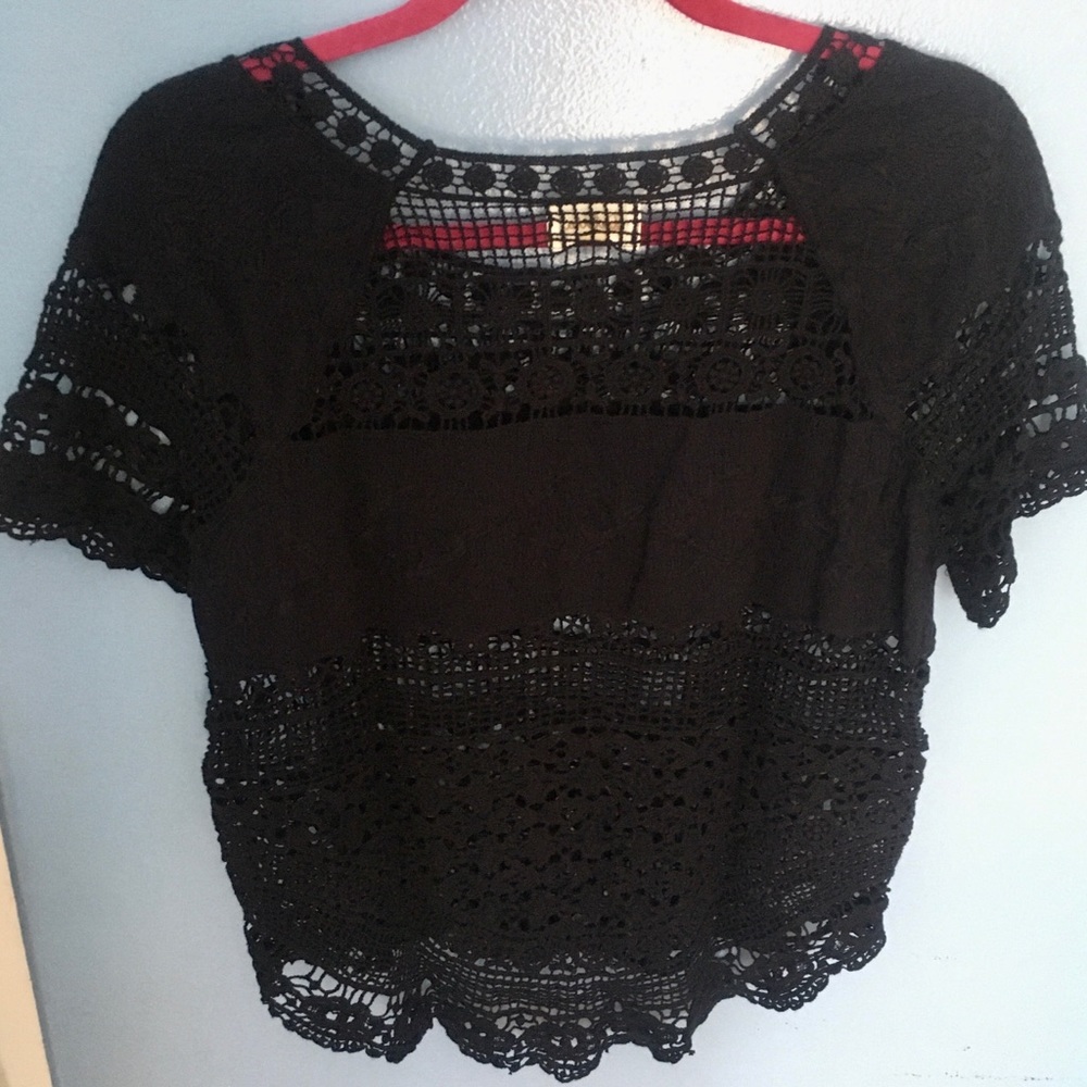Deletta from Anthropologie “Marilyn” Crochet Top